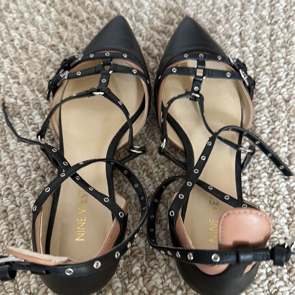 Nine West strappy flats